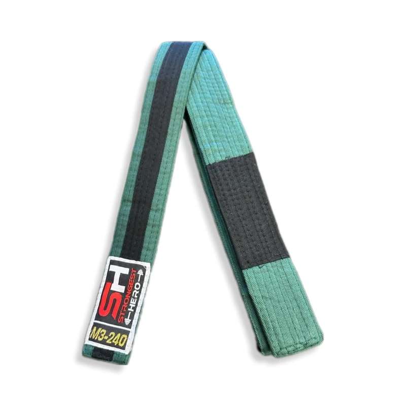 Green and black SH children s BJJ belt for children