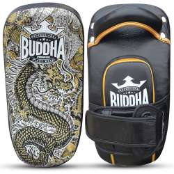 Buddha curved leather paos white dragon 1