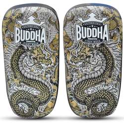 Buddha curved leather paos white dragon 2