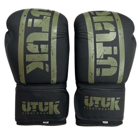 Utuk muay thai gloves military green black