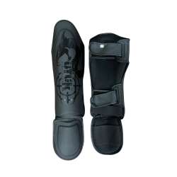 Utuk Hunter Matte Black Muay Thai Shin Guards 1