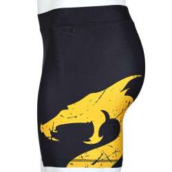 MMA Utuk rashguard short shorts black yellow 1