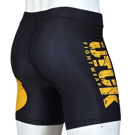 MMA Utuk rashguard short shorts black yellow