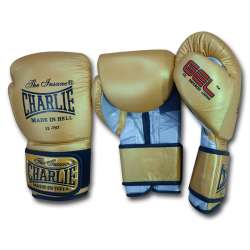 Charlie Gel Metallic Gold Boxing Gloves