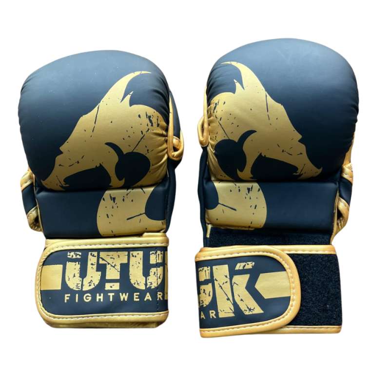 Utuk MMA sparring gloves gold black