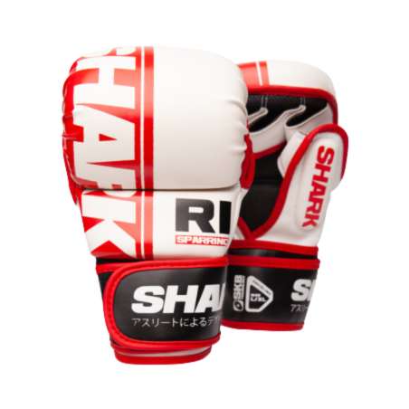 MMA Gloves Shark R1 Red White