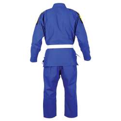 Kimono BJJ infinity Buddha royal blue + white belt 2