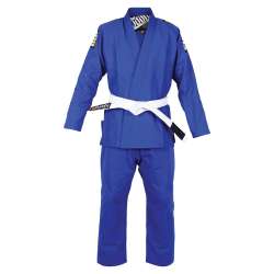 Kimono BJJ infinity Buddha royal blue + white belt 1