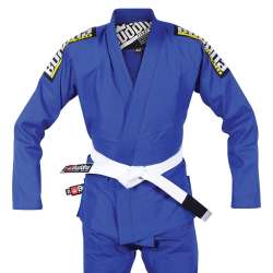 Kimono BJJ infinity Buddha royal blue + white belt 4