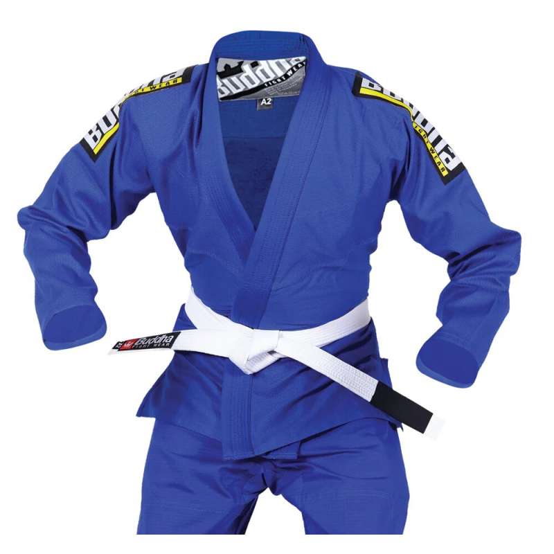 Kimono BJJ infinity Buddha royal blue + white belt