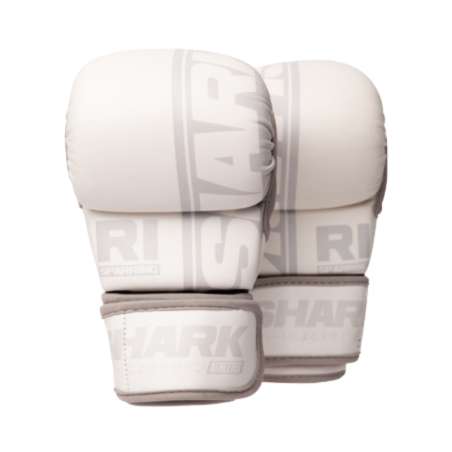 Shark R1 White and Grey MMA Gloves