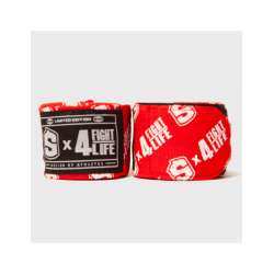 Boxing bandages Shark F4L red 5 metres 2