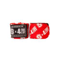 Boxing bandages Shark F4L red 5 metres 8