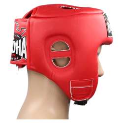 Headgear kick boxing Buddha thailand red 2