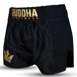 Buddha premium muay thai trousers black 1