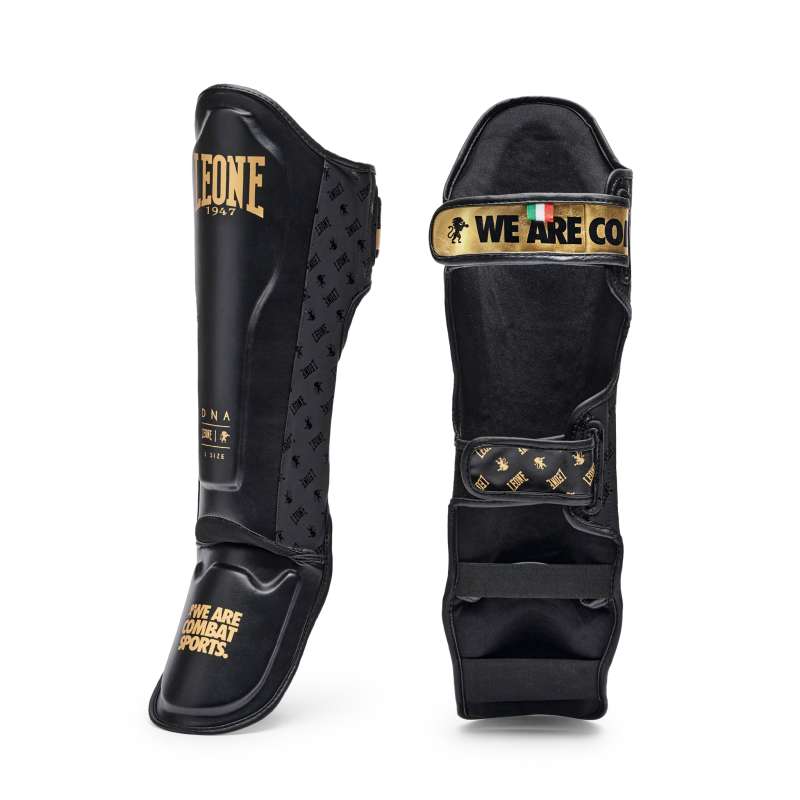 Leone1947 DNA gel shin guards black PT177