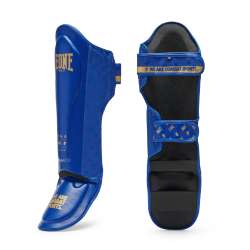 Kick boxing shin guards Leone DNA blue