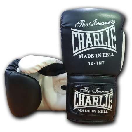 Boxing gloves Charlie kaos black white