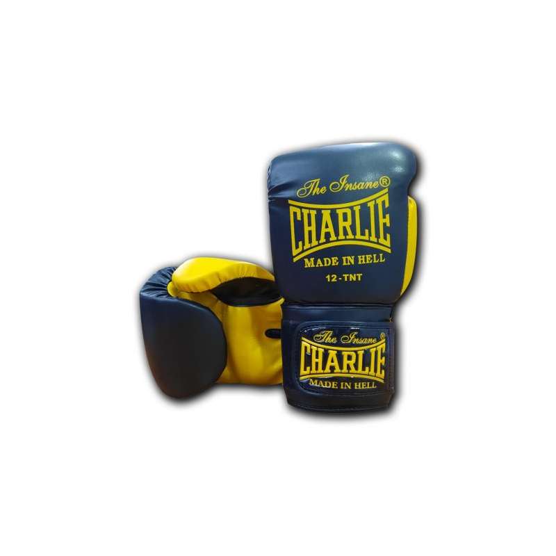 Muay thai gloves Charlie kaos black yellow