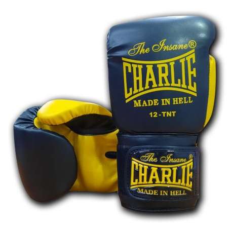 Muay thai gloves Charlie kaos black yellow