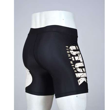 Utuk Black White Grappling MMA Shorts