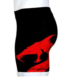 Utuk Fightwear Black Red Lycra MMA Shorts