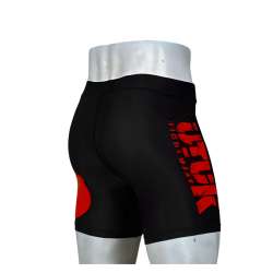 Utuk Fightwear Black Red Lycra MMA Shorts 1