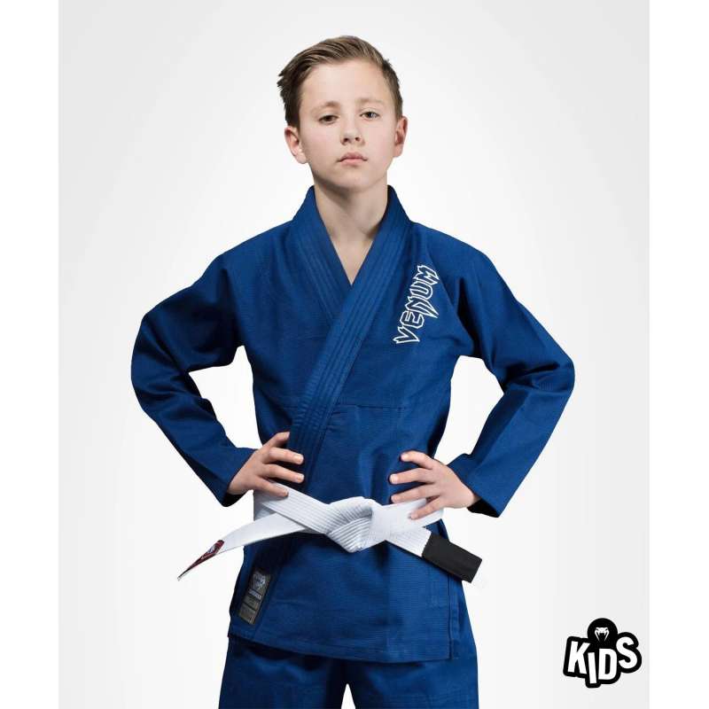 BJJ kimono Venum contender kids blue