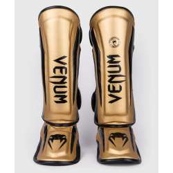 Muay thai shin guards Venum elite standup black gold 1