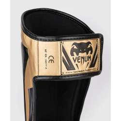 Muay thai shin guards Venum elite standup black gold 4