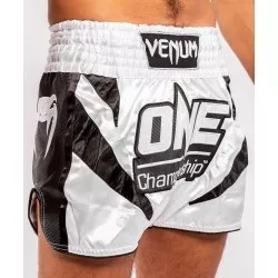 Venum X One FC Muay Thai Shorts White / Black (4)