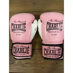 Muay Thai Charlie Gloves For Kids Pink