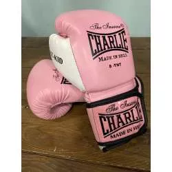 Muay Thai Charlie Gloves For Kids Pink 2