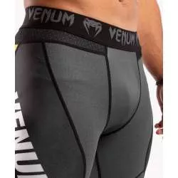 Venum impact ONE FC long tights gray / yellow (5)