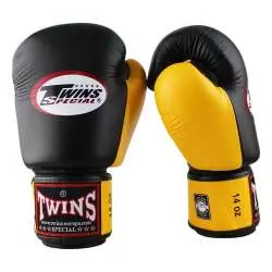 Twins boxing gloves BGVL3 black yellow