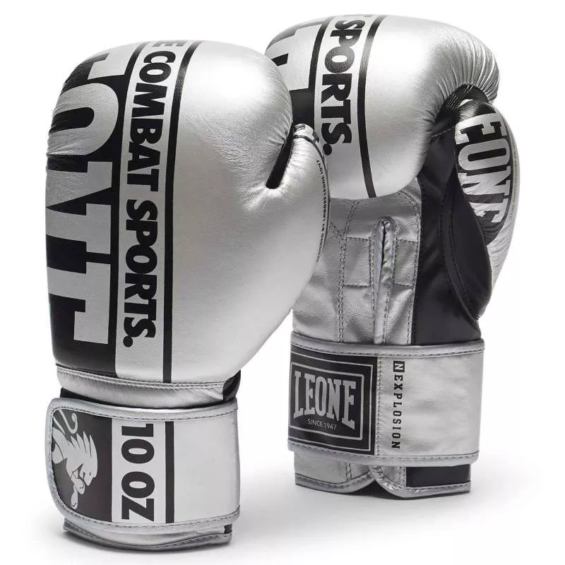 Leone boxing gloves nexplosion GN322 (silver)