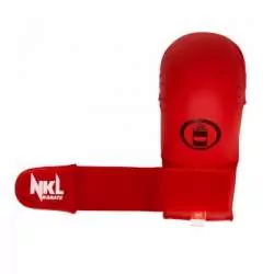 NKL karate gloves red without thumb 1