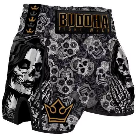 Buddha muay thai shorts mexican (black)