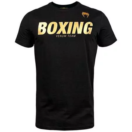Venum T-shirt VT boxing black gold