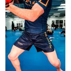 Tatami MMA shorts katakana blue (4)