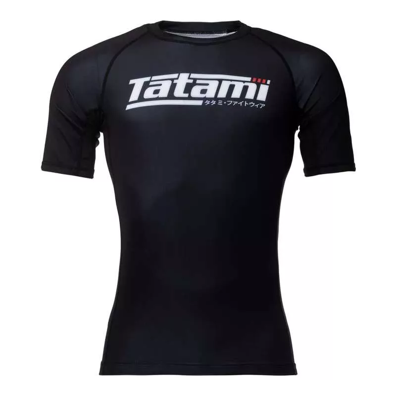 BJJ no gi Tatami rashguard recharge (black)