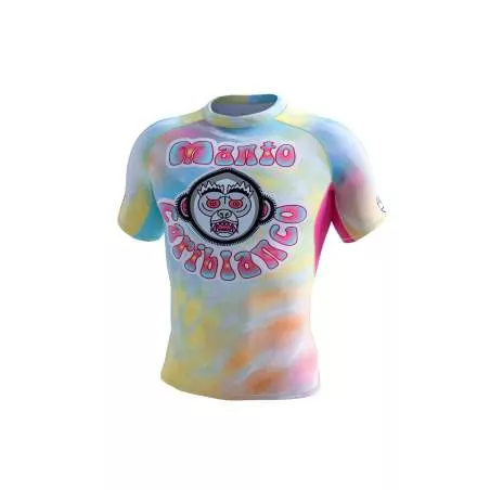 Manto MMA lycra cariblanco tie dye white