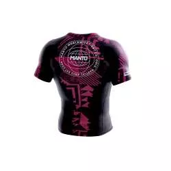 Manto BJJ no gi lycra fragments (black/red)1