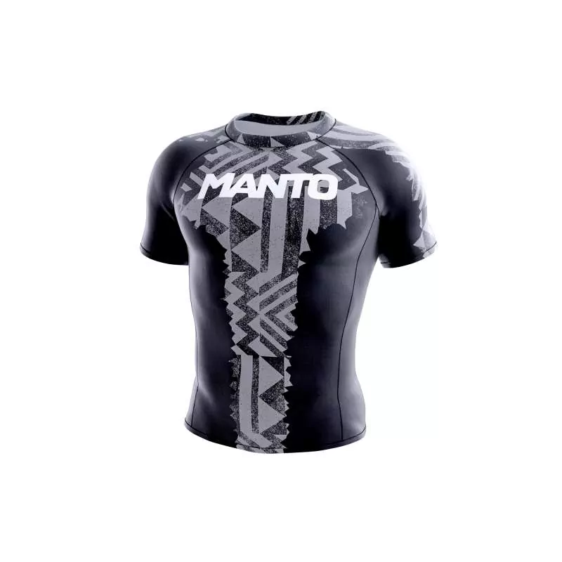 Manto BJJ no gi rashguard fragments (black/gray)