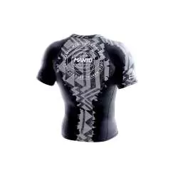 Manto BJJ no gi rashguard fragments (black/gray)1