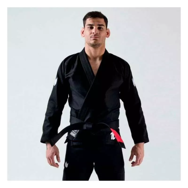 Kingz BJJ gi the one + white belt (black)