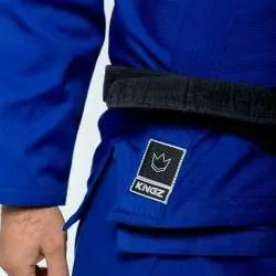 Kingz BJJ suit the one + white belt (blue) 8