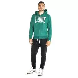 Leone big logo zip jacket (dark green) 1