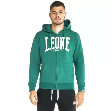 Leone big logo zip jacket (dark green)