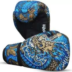 Buddha fantasy dragon boxing gloves (blue) 1